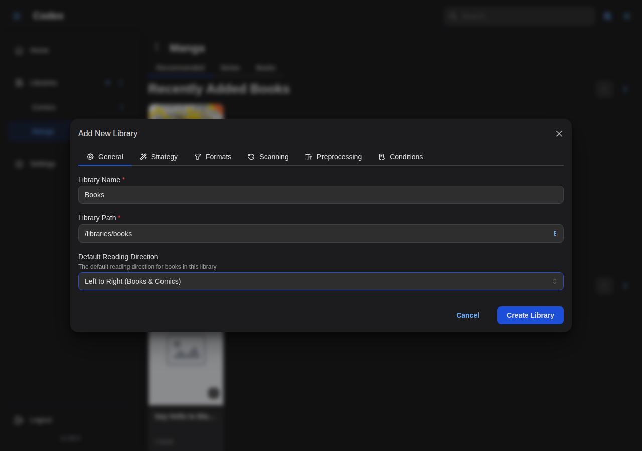 Add Library - Books General