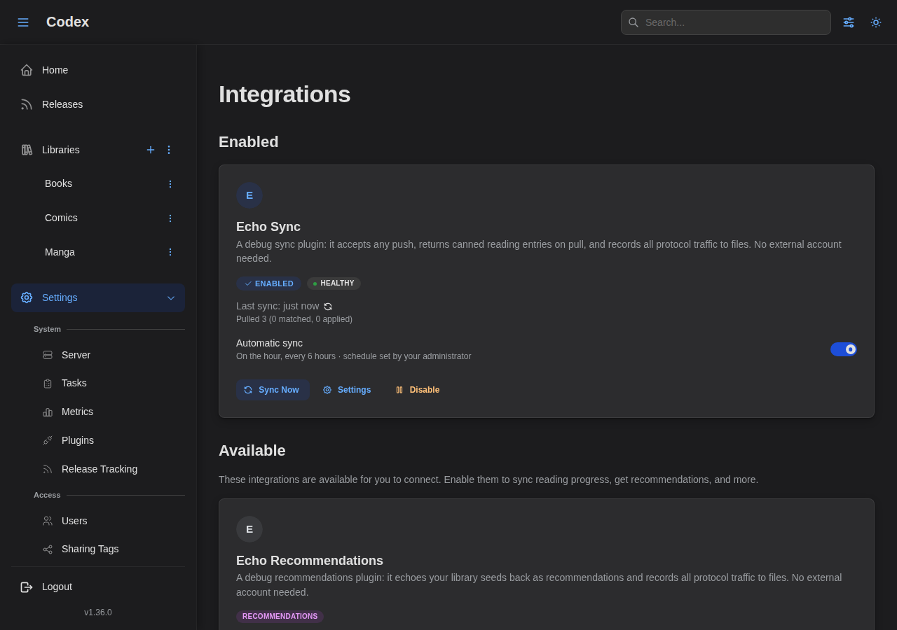 User Integrations - Sync Complete